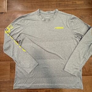 Brooks Running Long Sleeve Large Shirt Mens Gray